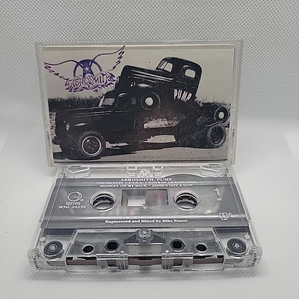 Aerosmith Pump Cassette Tape 1989 Classic Pop Rock Album Geffen M5G 24254